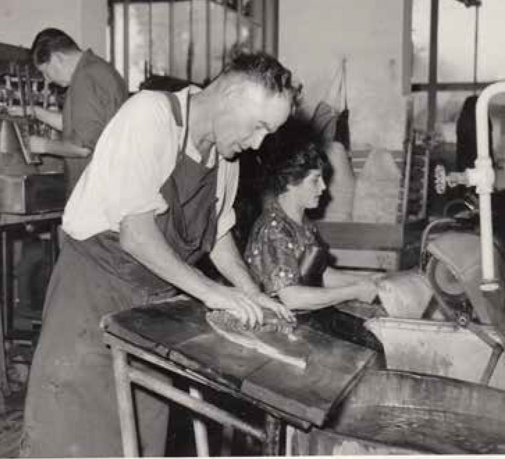 In der Hutfabrik, um 1960